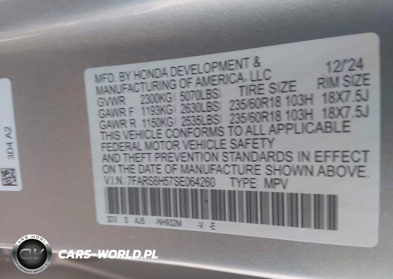 2025 Honda Cr-V Hybrid Sport VIN:7FARS6H57SE064260 - 9