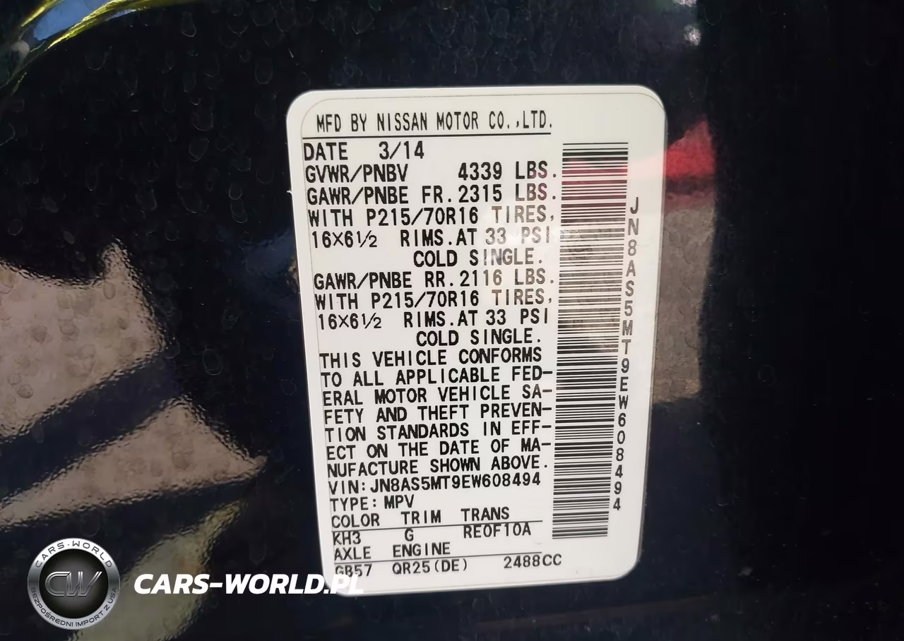 2014 Nissan Rogue Select S VIN:JN8AS5MT9EW608494 - 9