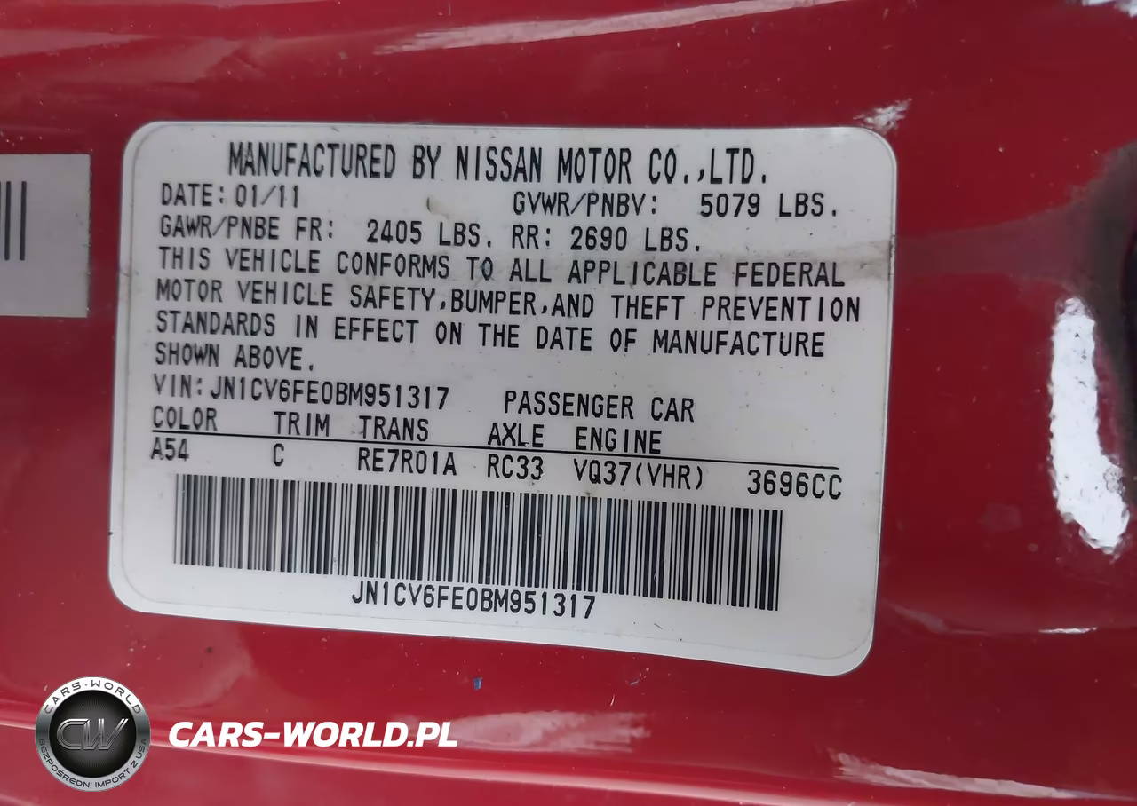 2011 Infiniti G37 VIN:JN1CV6FE0BM951317 - 9