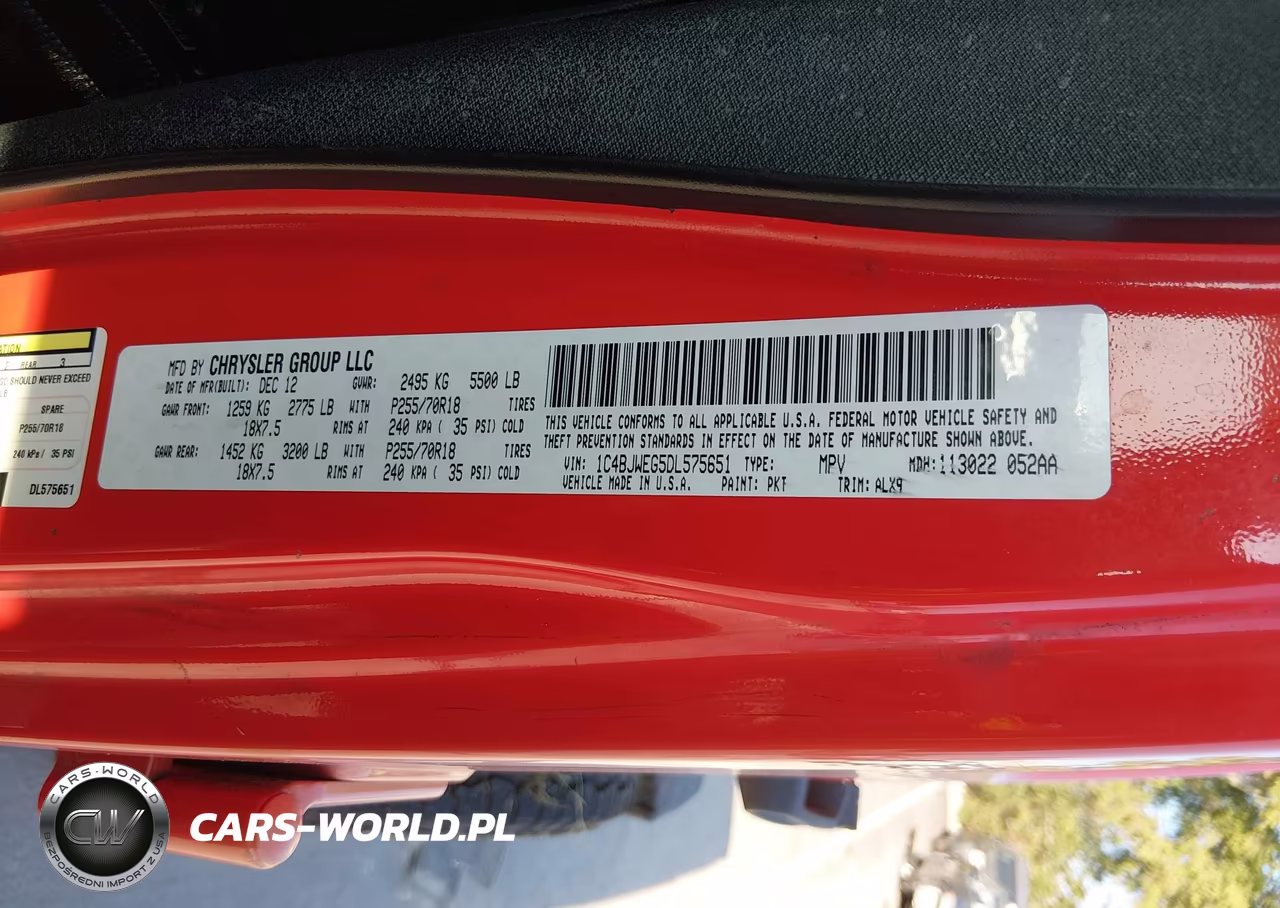 2013 Jeep Wrangler Unlimited Sahara VIN:1C4BJWEG5DL575651 - 9