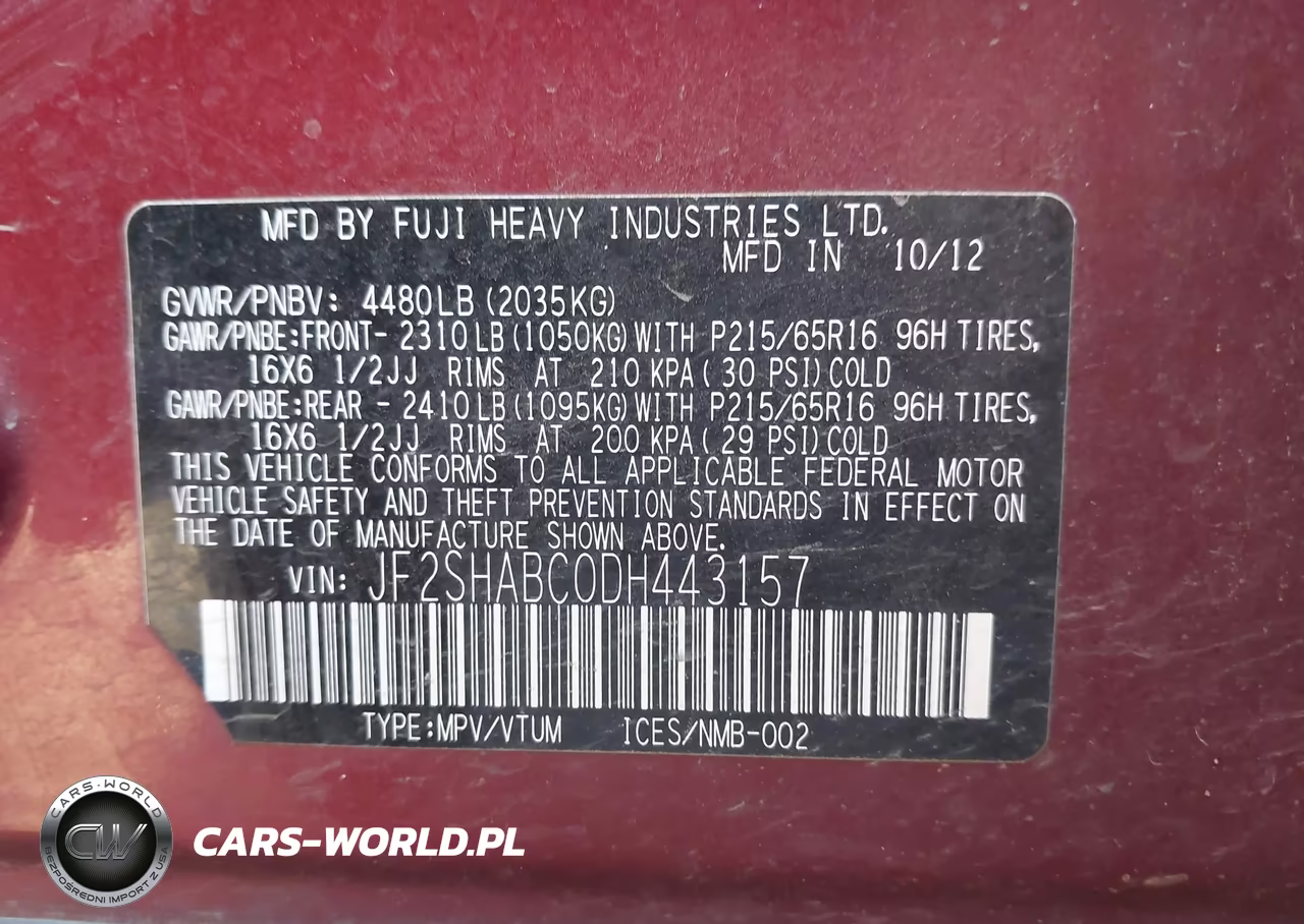 2013 Subaru Forester 2.5X VIN:JF2SHABC0DH443157 - 9