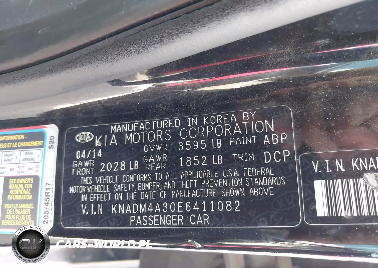 2014 Kia Rio Lx VIN:KNADM4A30E6411082 - 9
