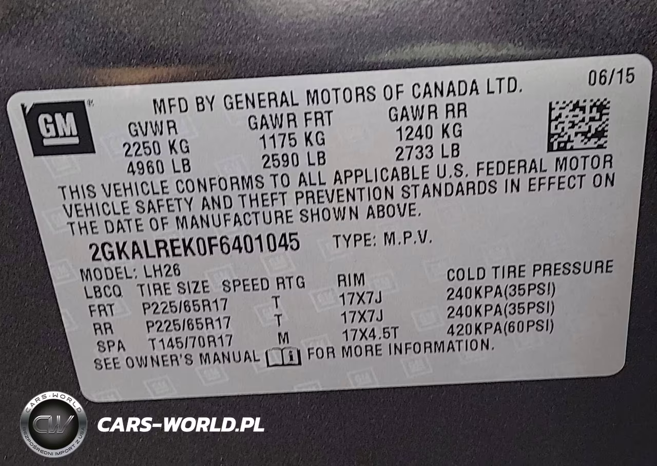 2015 GMC Terrain Sle-2 VIN:2GKALREK0F6401045 - 9