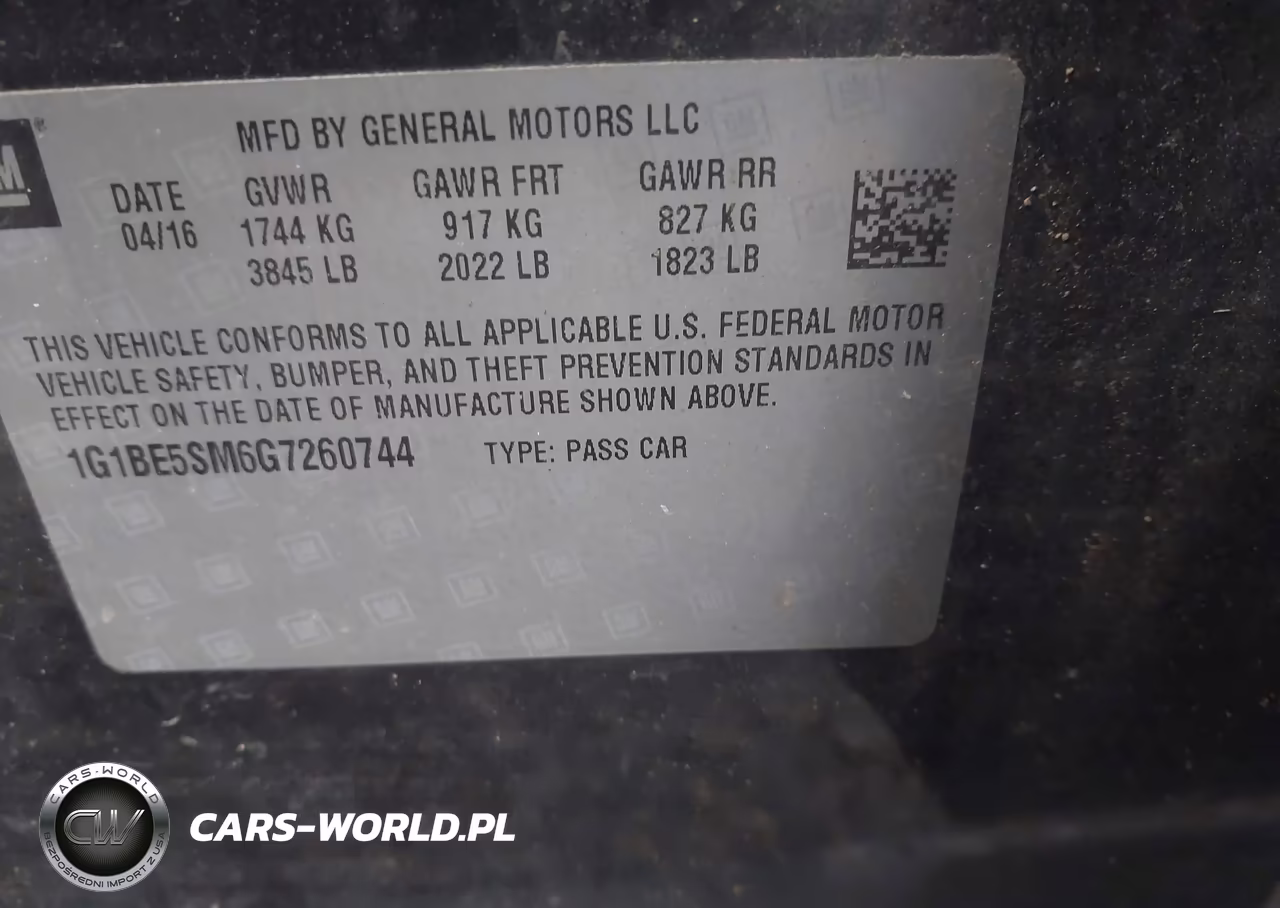 2016 Chevrolet Cruze Lt Auto VIN:1G1BE5SM6G7260744 - 9