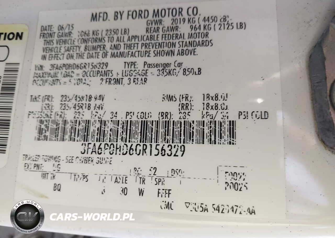 2016 Ford Fusion Se VIN:3FA6P0HD6GR156329 - 9