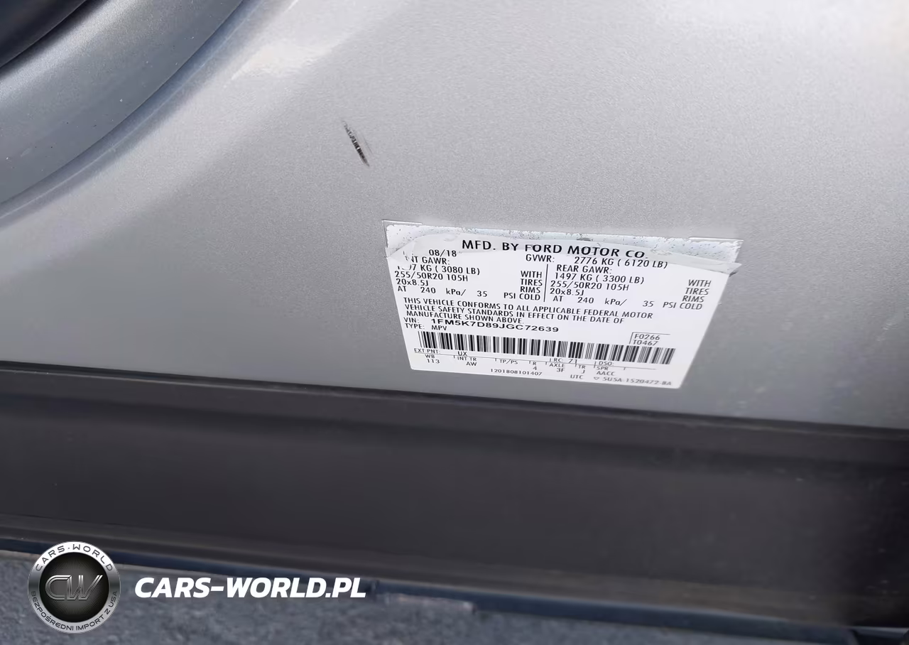 2018 Ford Explorer Xlt VIN:1FM5K7D89JGC72639 - 9