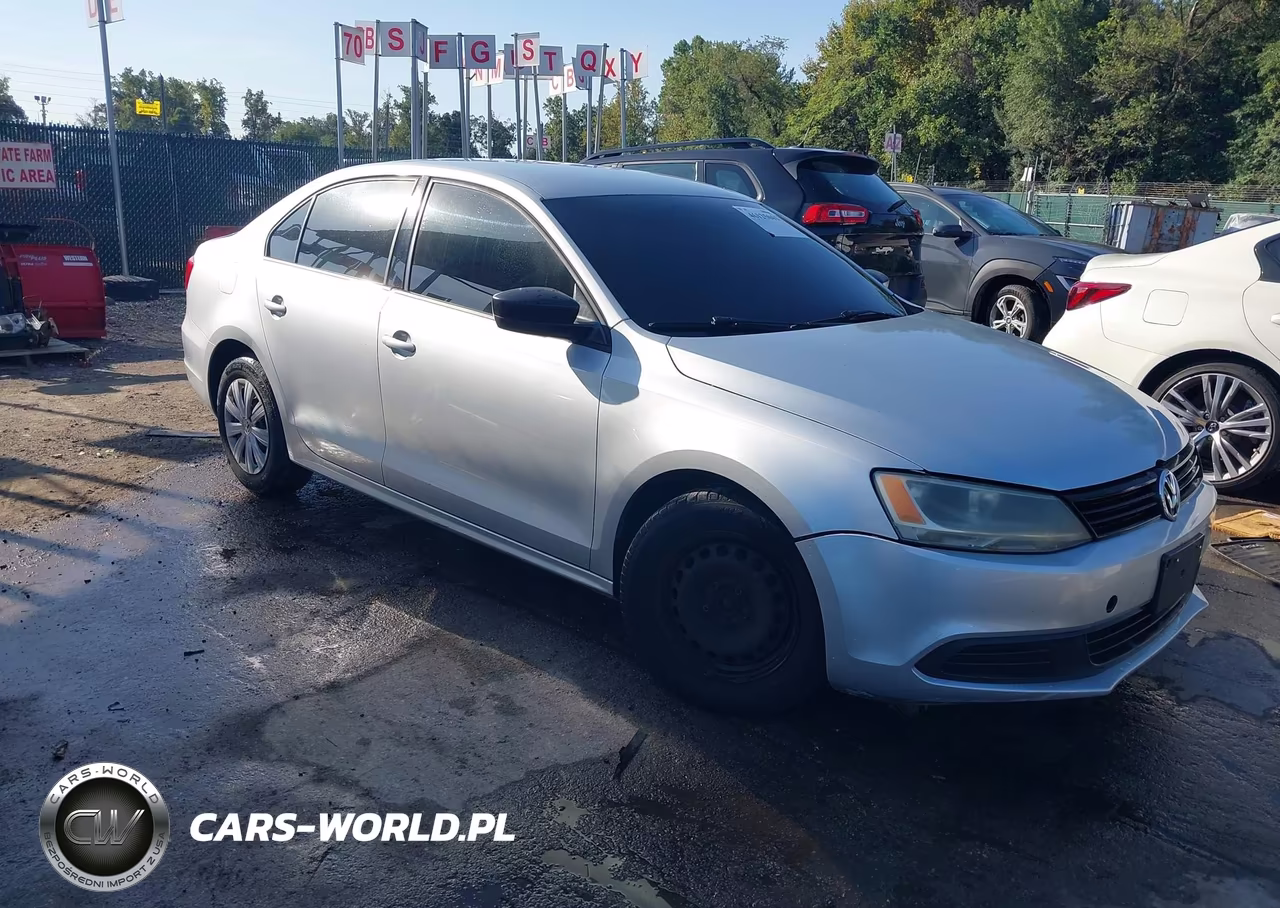 2014 Volkswagen Jetta 2.0L S VIN:3VW2K7AJ2EM406012 - 1