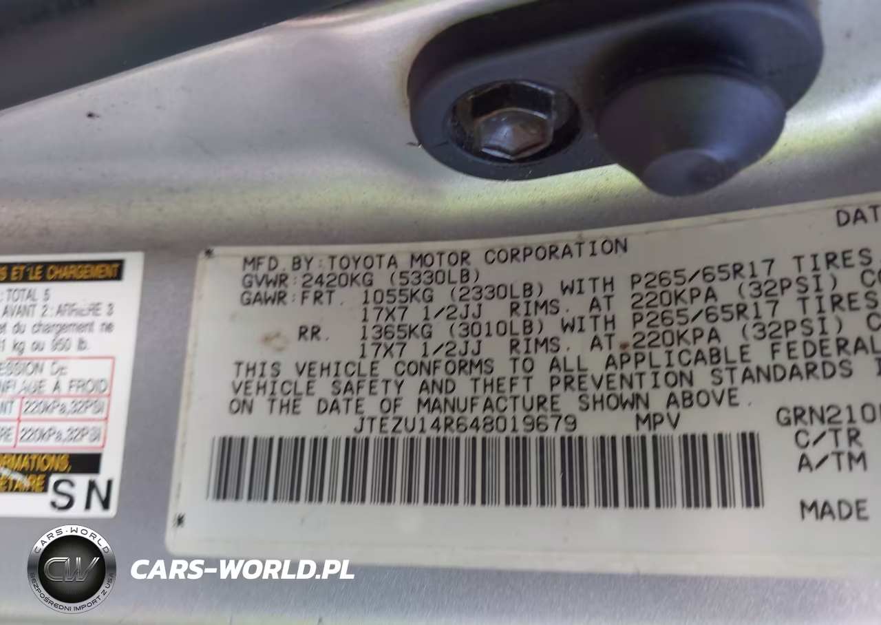 2004 Toyota 4Runner Sr5 V6 VIN:JTEZU14R648019679 - 9