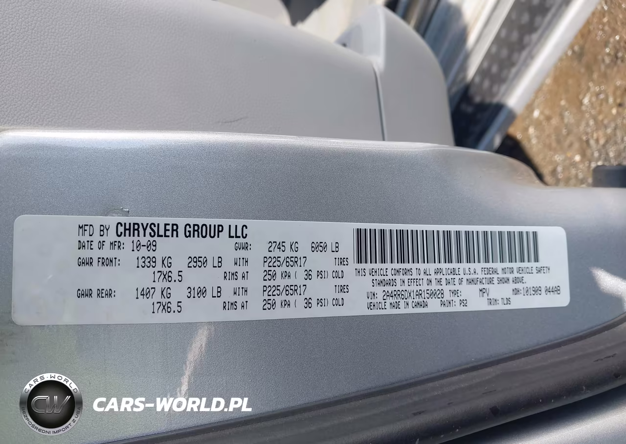 2010 Chrysler Town & Country Limited VIN:2A4RR6DX1AR150028 - 9