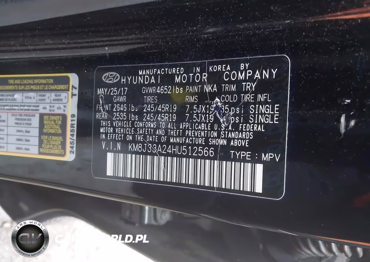 2017 Hyundai Tucson Limited VIN:KM8J33A24HU512566 - 9