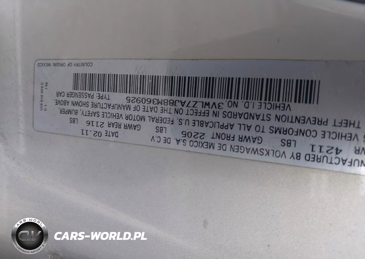 2011 Volkswagen Jetta 2.5L Sel VIN:3VWLZ7AJ8BM360925 - 9
