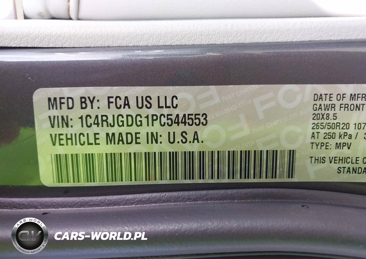 2023 Jeep Grand Cherokee Overland 4X2 VIN:1C4RJGDG1PC544553 - 9