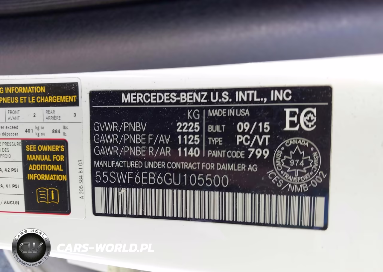 2016 Mercedes-Benz C 450 Amg 4Matic VIN:55SWF6EB6GU105500 - 9