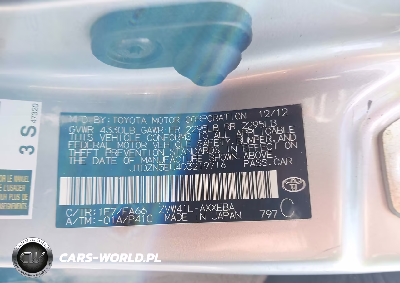 2013 Toyota Prius V Two VIN:JTDZN3EU4D3219716 - 9