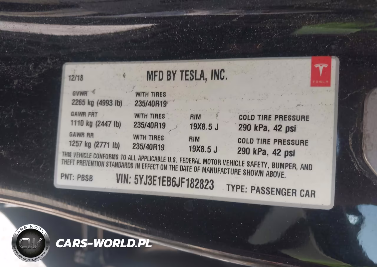 2018 Tesla Model 3 Long Range-Performance VIN:5YJ3E1EB6JF182823 - 9