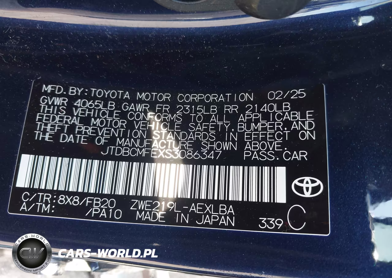 2025 Toyota Corolla Hybrid Le VIN:JTDBCMFEXS3086347 - 9