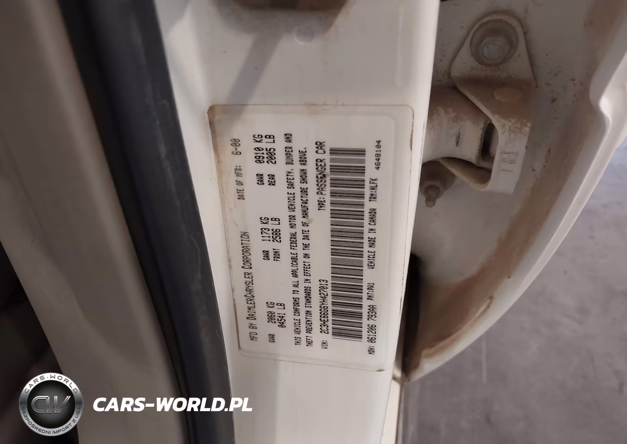 2000 Chrysler 300M VIN:2C3HE66G6YH427013 - 9