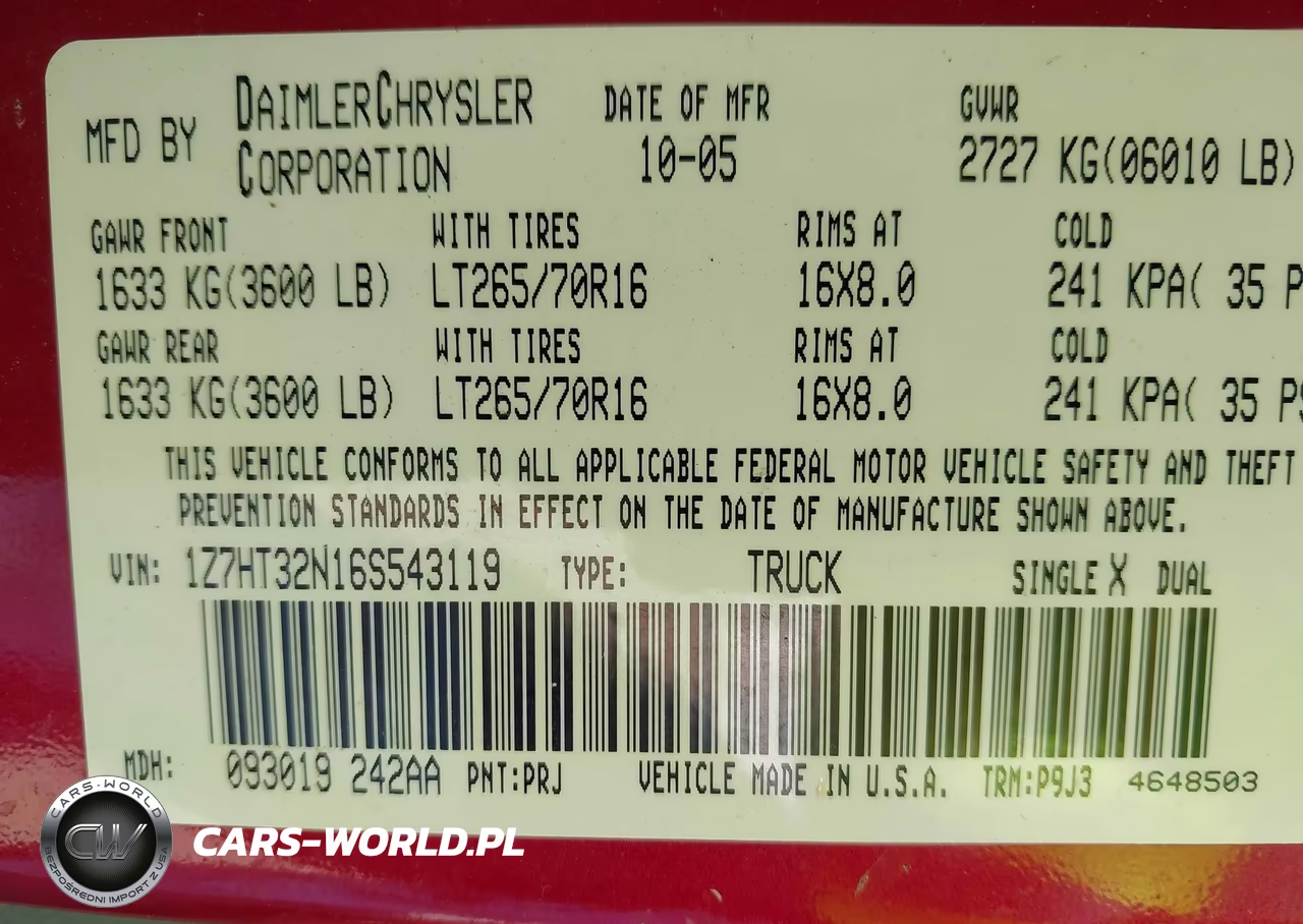 2006 Mitsubishi Raider Duro Cross V8 VIN:1Z7HT32N16S543119 - 9