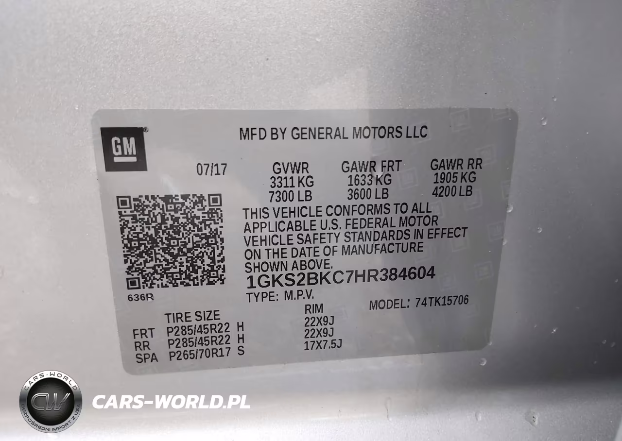 2017 GMC Yukon Slt VIN:1GKS2BKC7HR384604 - 9