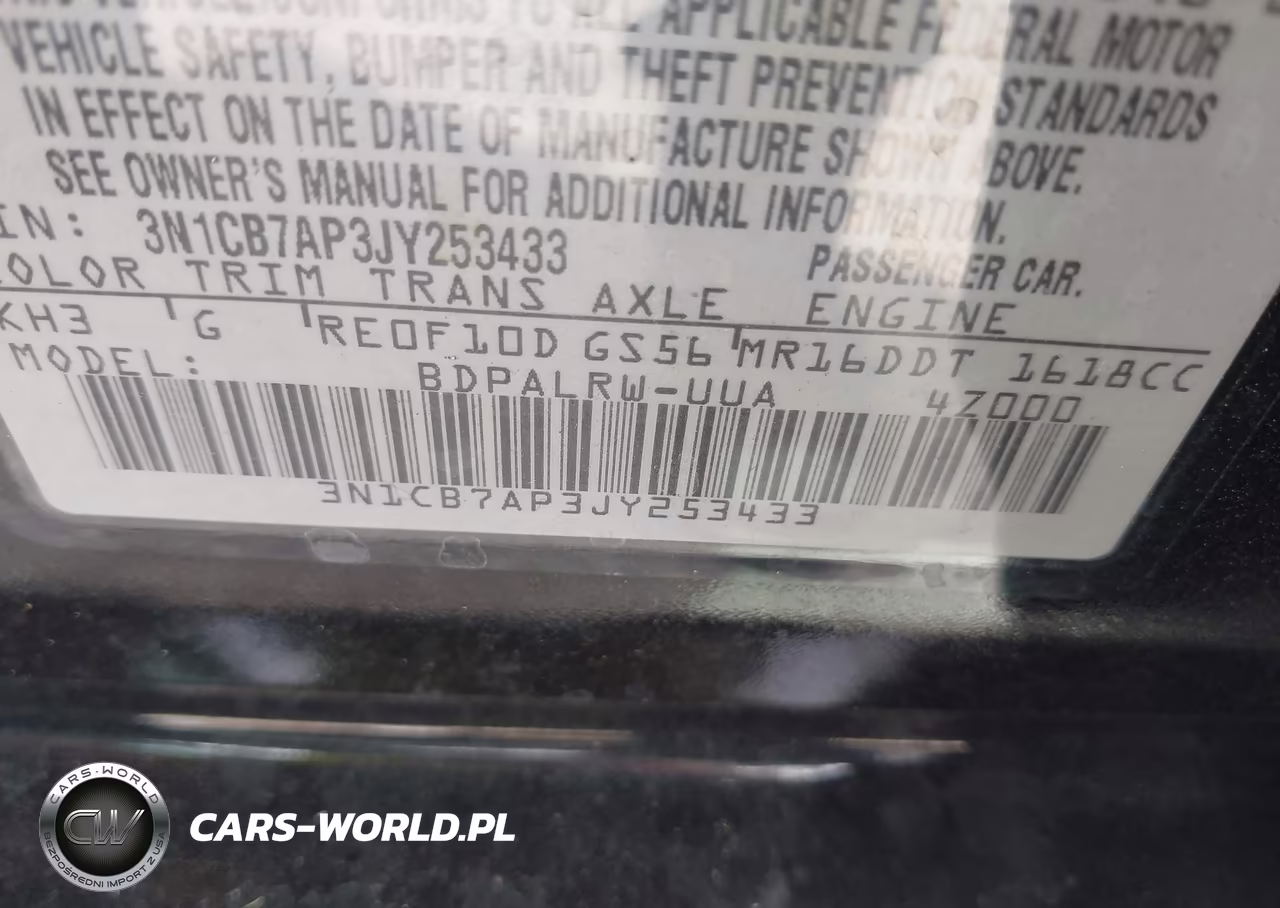 2018 Nissan Sentra Sr Turbo VIN:3N1CB7AP3JY253433 - 9