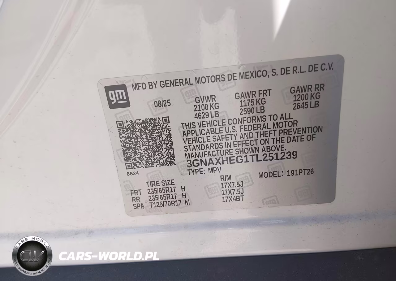 2026 Chevrolet Equinox Fwd Lt VIN:3GNAXHEG1TL251239 - 9