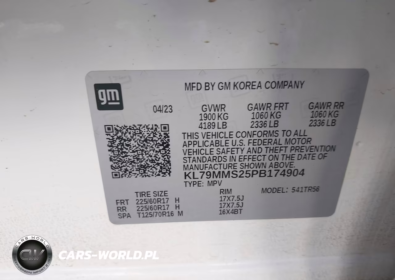 2023 Chevrolet Trailblazer Fwd Ls VIN:KL79MMS25PB174904 - 9
