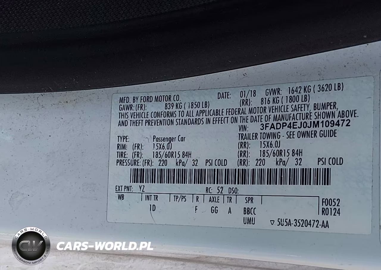2018 Ford Fiesta Se VIN:3FADP4EJ0JM109472 - 9