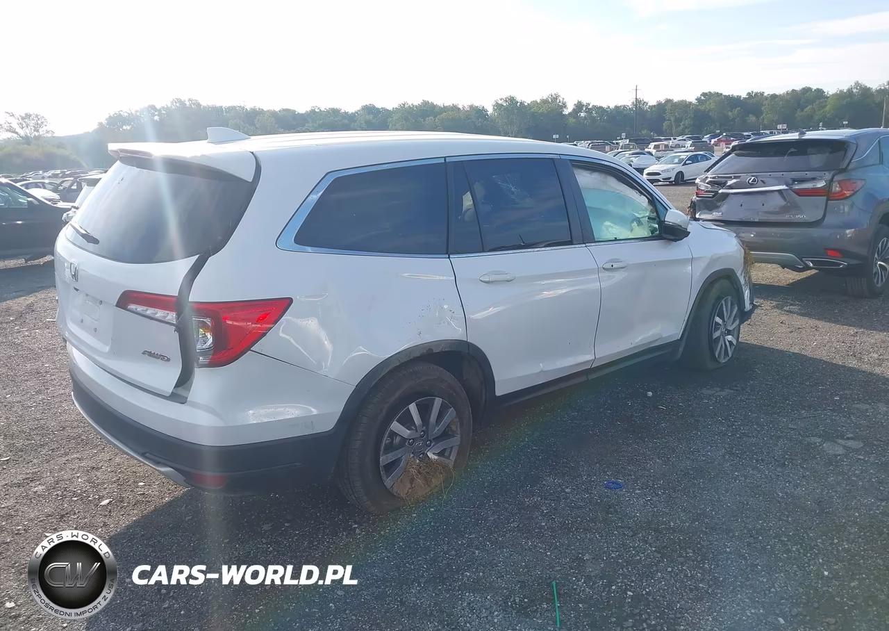 2022 Honda Pilot Awd Ex-L VIN:5FNYF6H56NB081793 - 4