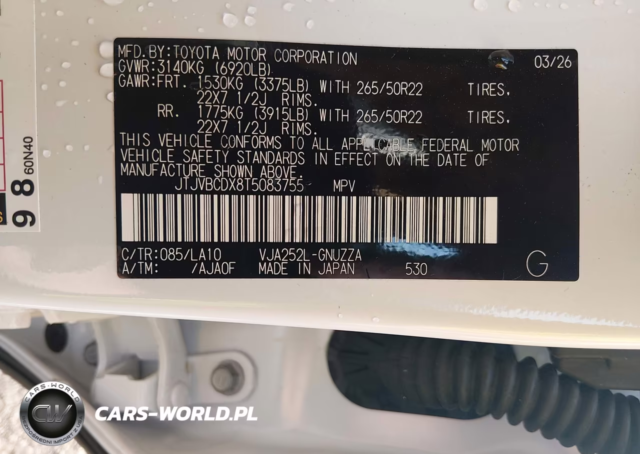 2026 Lexus Gx 550 Luxury+ VIN:JTJVBCDX8T5083755 - 9