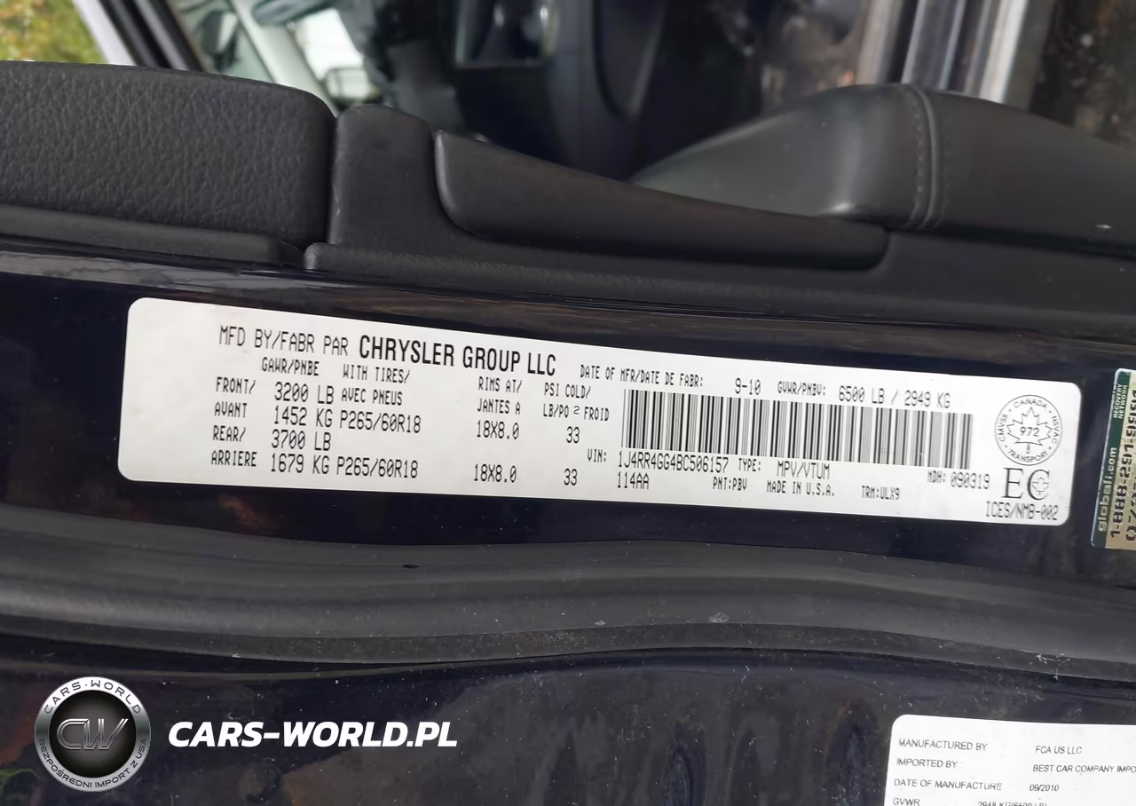 2011 Jeep Grand Cherokee Laredo VIN:1J4RR4GG4BC506157 - 9