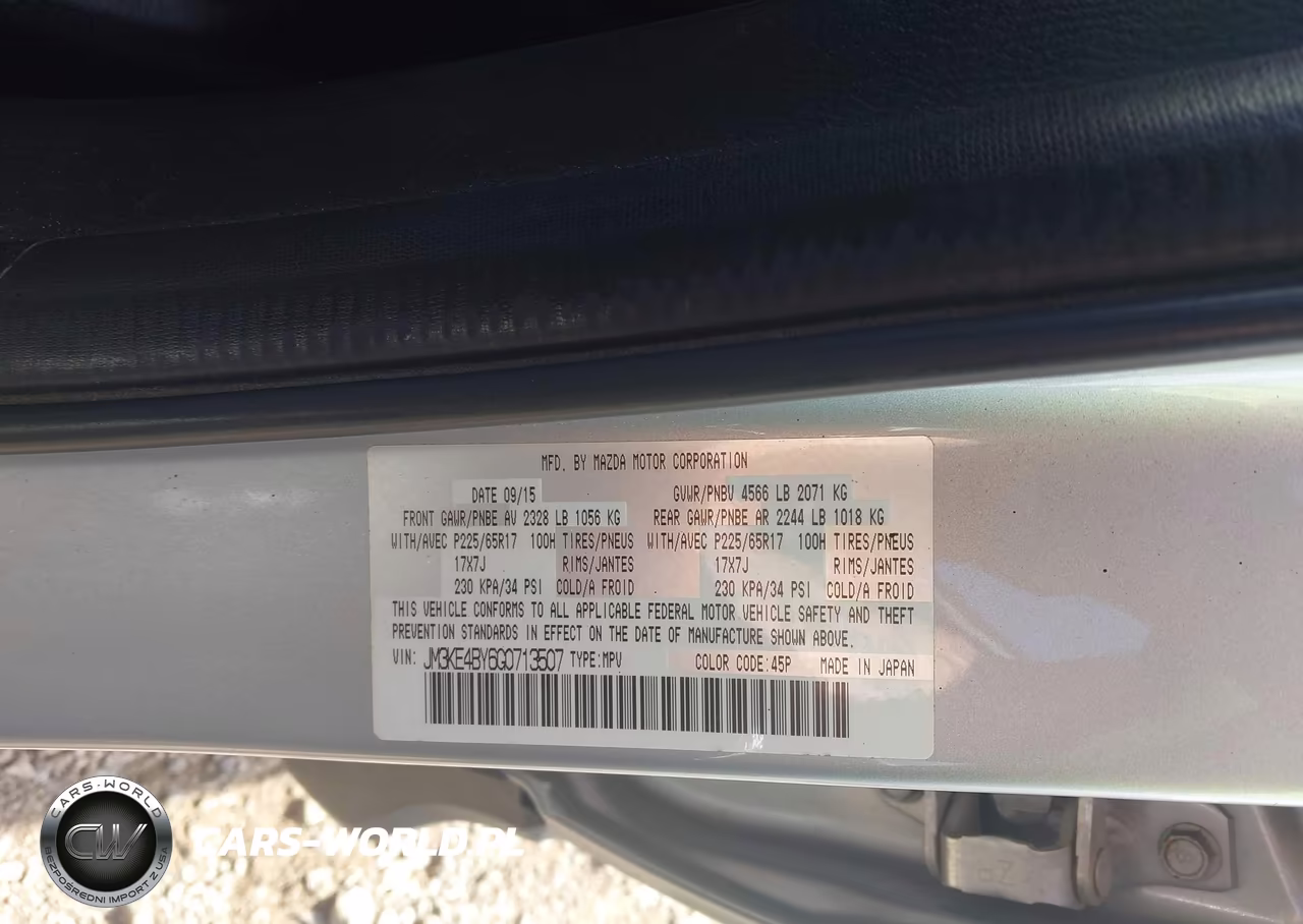 2016 Mazda Cx-5 Sport VIN:JM3KE4BY6G0713507 - 9