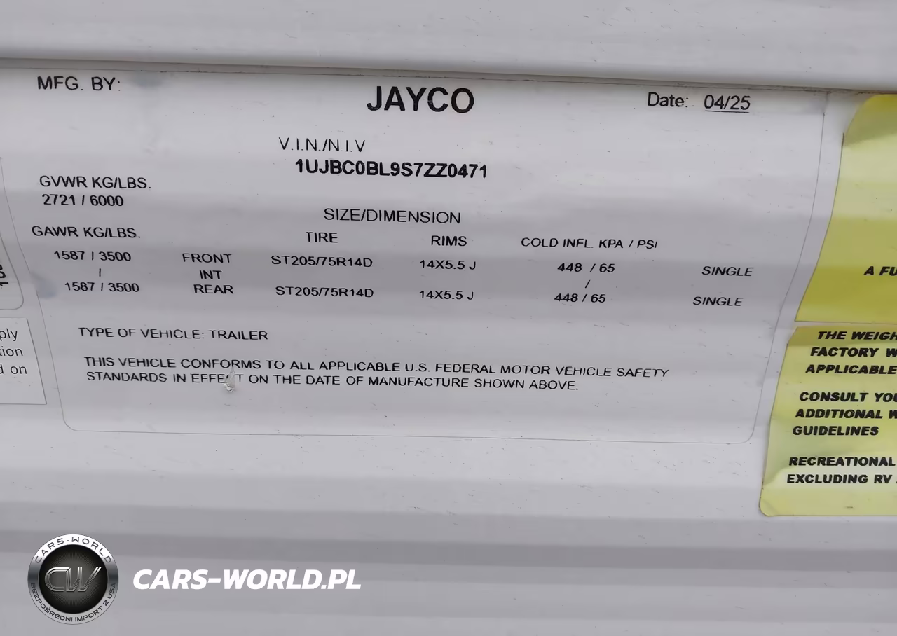 2025 Jayco Other VIN:1UJBC0BL9S7ZZ0471 - 9