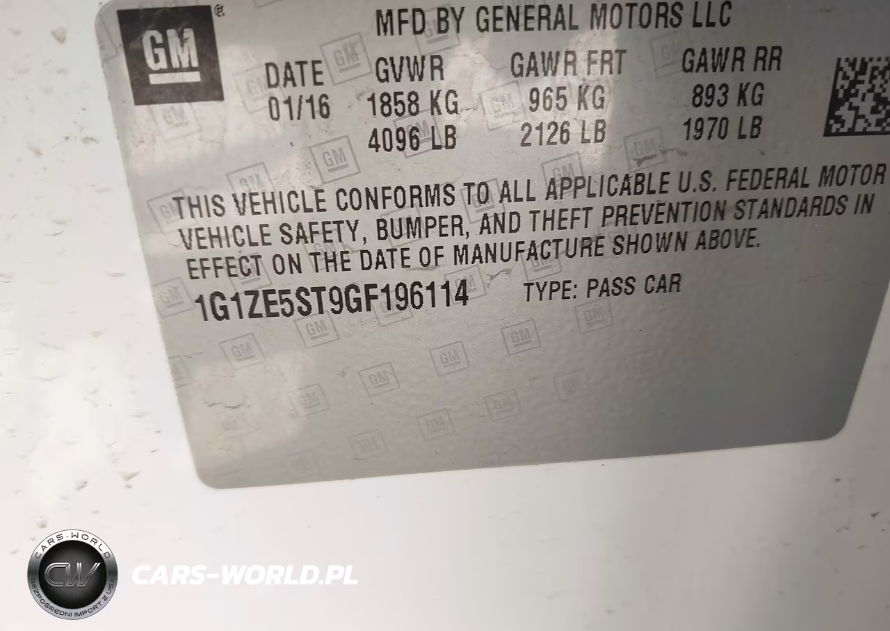 2016 Chevrolet Malibu 1Lt VIN:1G1ZE5ST9GF196114 - 9