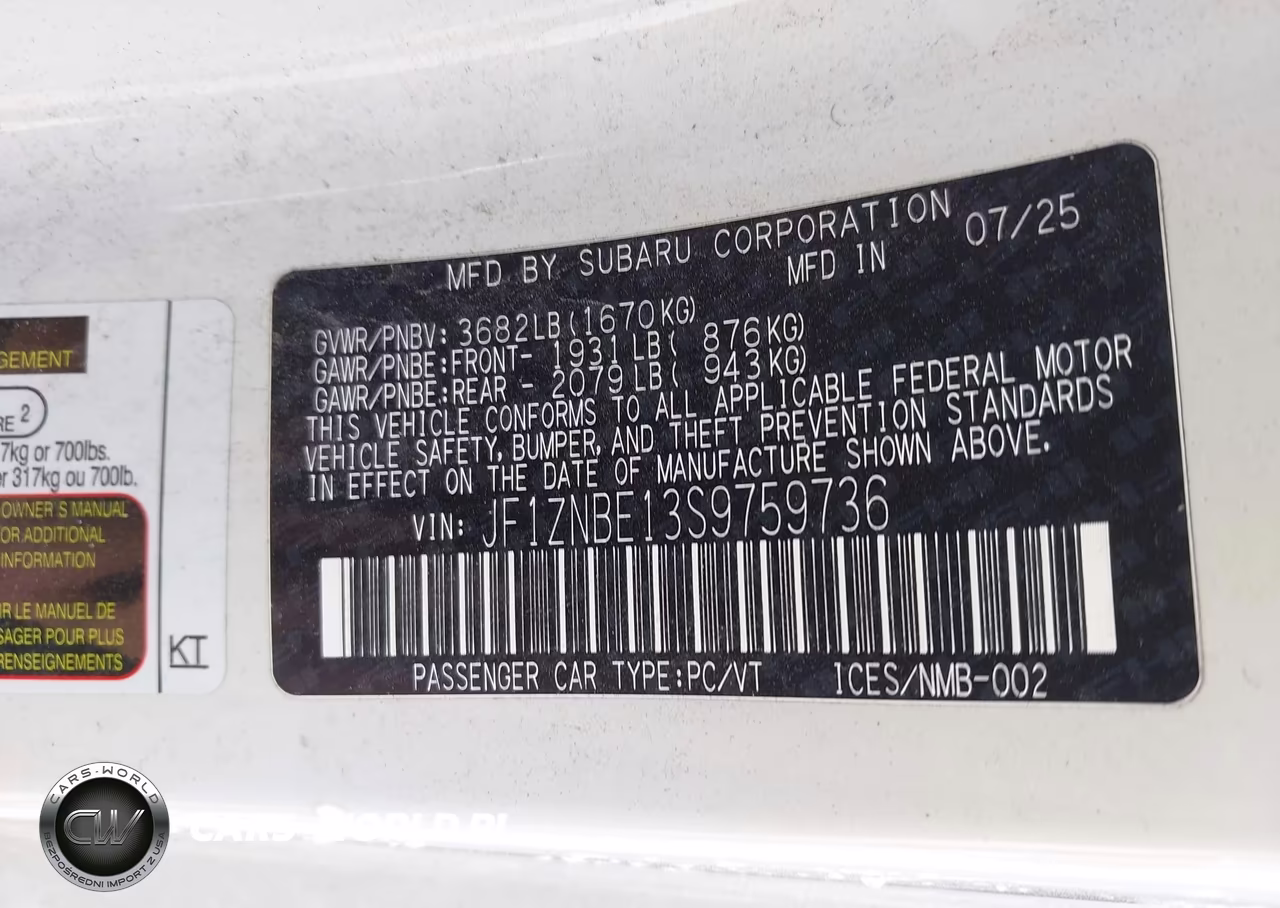 2025 Toyota Gr86 Premium VIN:JF1ZNBE13S9759736 - 9