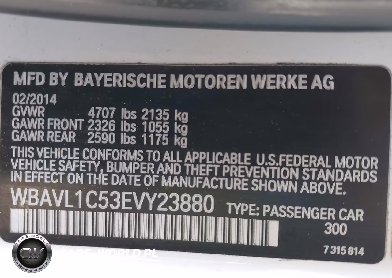 2014 BMW X1 xDrive28I VIN:WBAVL1C53EVY23880 - 9