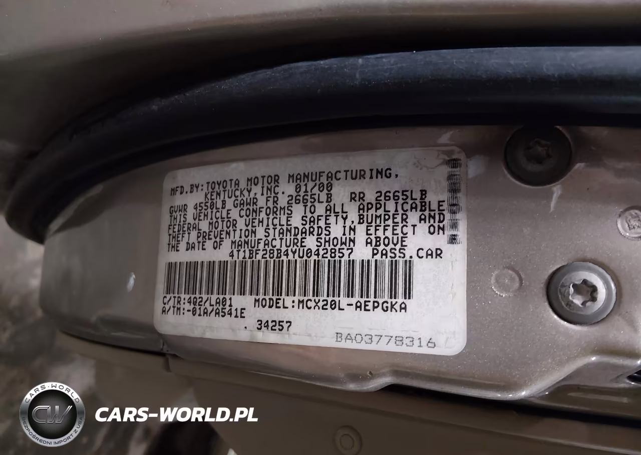 2000 Toyota Avalon Xls VIN:4T1BF28B4YU042857 - 9