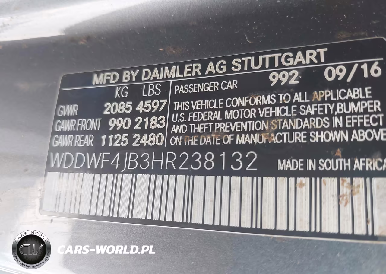 2017 Mercedes-Benz C 300 VIN:WDDWF4JB3HR238132 - 9