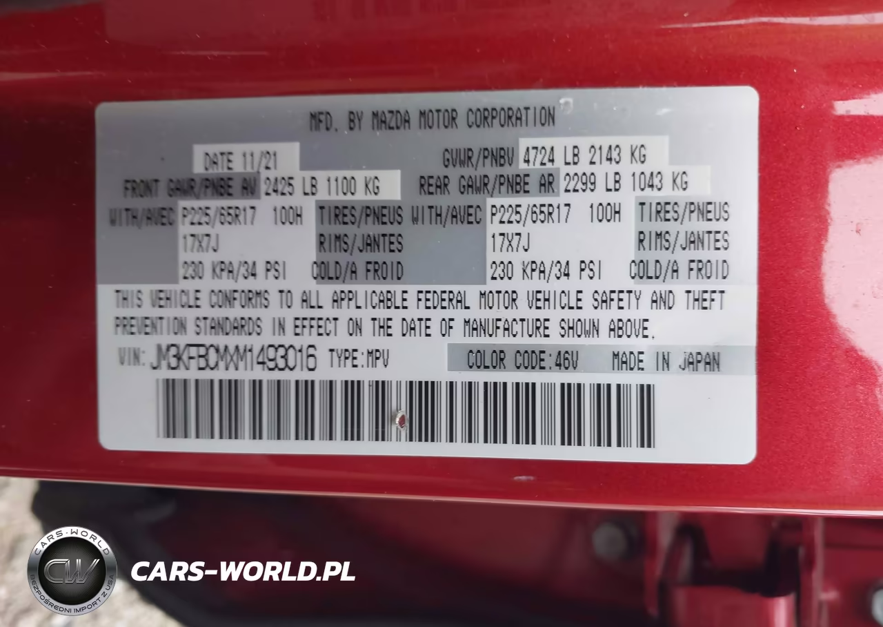 2021 Mazda Cx-5 Touring VIN:JM3KFBCMXM1493016 - 9