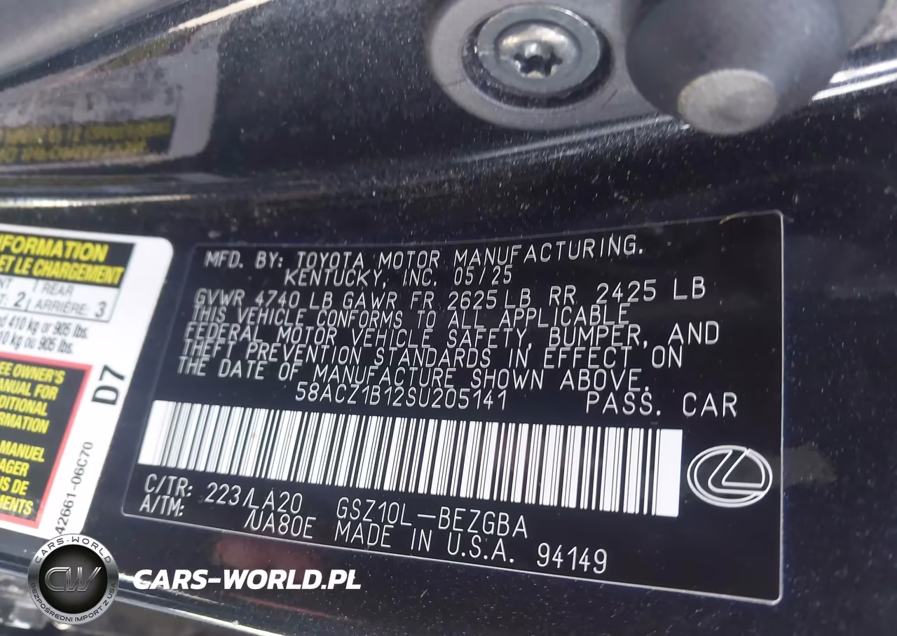 2025 Lexus Es 350 VIN:58ACZ1B12SU205141 - 9