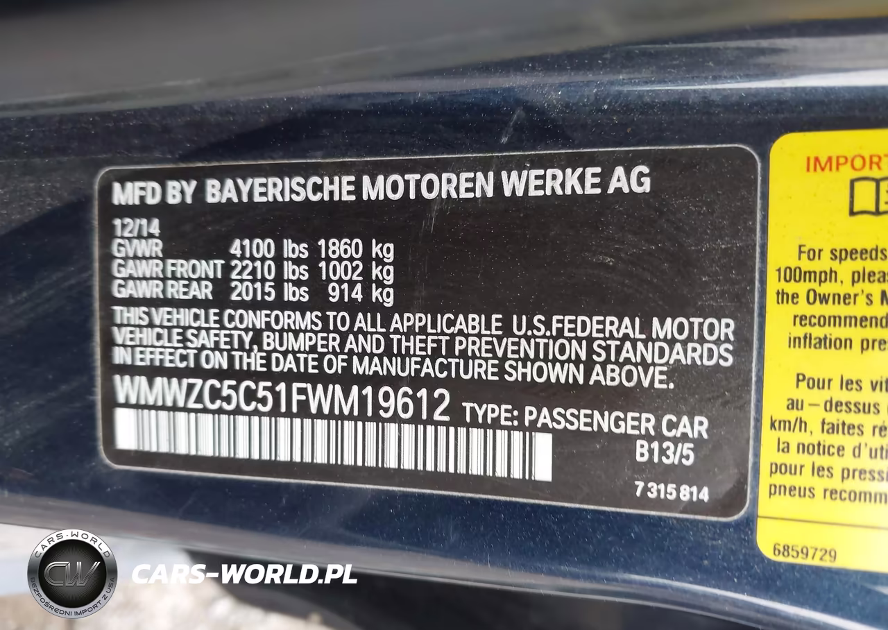 2015 Mini Countryman Cooper S VIN:WMWZC5C51FWM19612 - 9