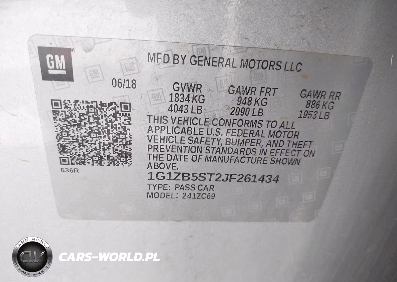 2018 Chevrolet Malibu 1Ls VIN:1G1ZB5ST2JF261434 - 9