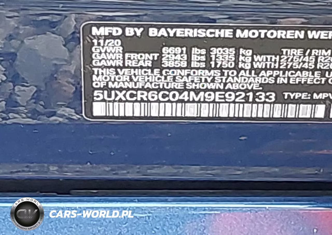 2021 BMW X5 xDrive40I VIN:5UXCR6C04M9E92133 - 9
