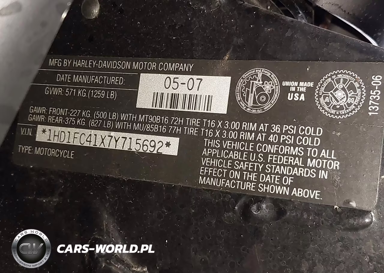2007 Harley-Davidson Flhtcui VIN:1HD1FC41X7Y715692 - 10