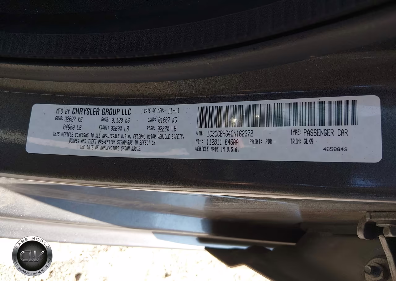 2012 Chrysler 200 S VIN:1C3CCBHG4CN162372 - 9
