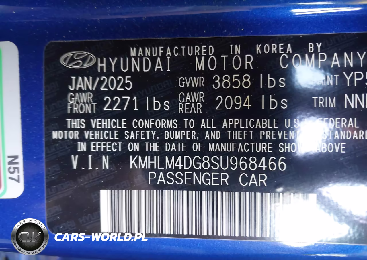 2025 Hyundai Elantra Sel Sport VIN:KMHLM4DG8SU968466 - 9