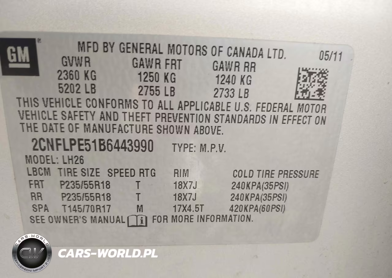 2011 Chevrolet Equinox 2Lt VIN:2CNFLPE51B6443990 - 9