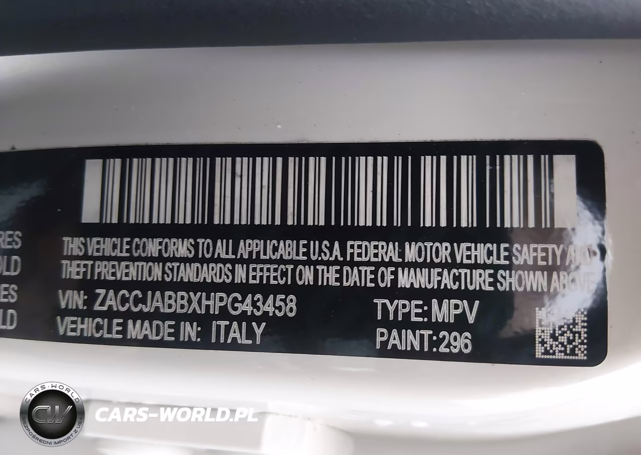 2017 Jeep Renegade Latitude Fwd VIN:ZACCJABBXHPG43458 - 9