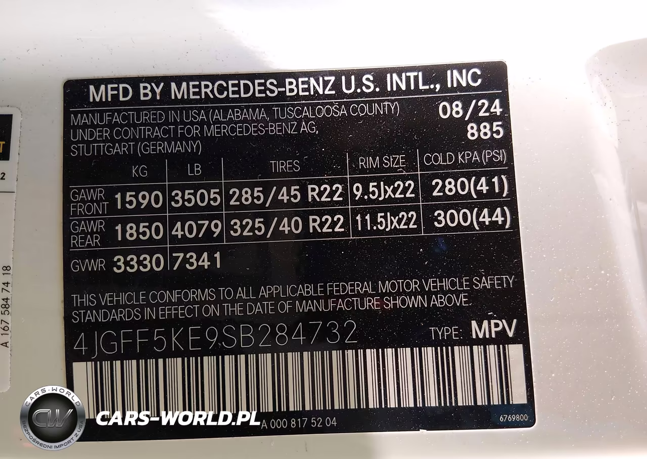 2025 Mercedes-Benz Gls 450 4Matic VIN:4JGFF5KE9SB284732 - 9