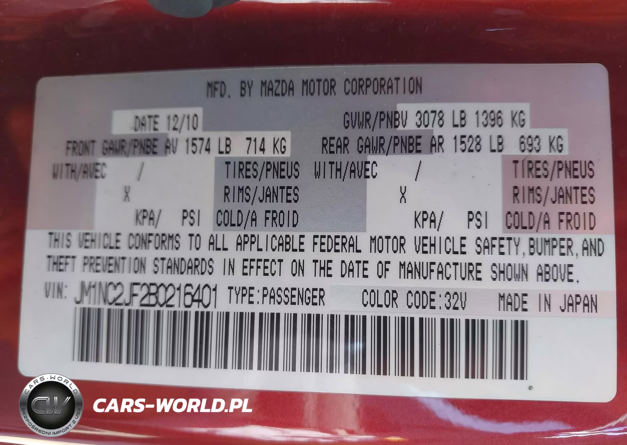 2011 Mazda Mx-5 Miata Sport VIN:JM1NC2JF2B0216401 - 9