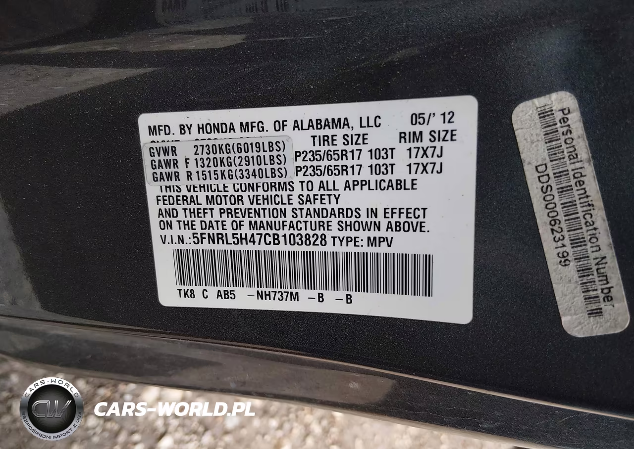 2012 Honda Odyssey Ex VIN:5FNRL5H47CB103828 - 9